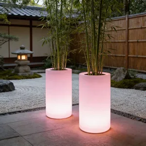 Large Japandi Contemporary Cute Floor Hanging Outdoor Garden Smart Planter Pot Waterproof Home Decoration Flowerpot thumbnail-5