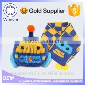 Promotion High Quality Baby Beanie Hat and Scarf for Winter thumbnail-6