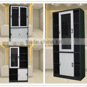 Orpheus Provide Stainless Steel Horizontal Filing Cabinet Folding Glass Display Cabinet Cupboard Storage Cupboard Wardrobe thumbnail-3