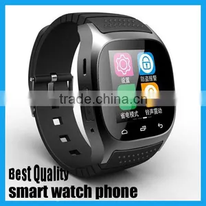 2016 Wholesale Golden Supplier in Cheap Touch Screen Watch Phone Smartwatch M26 thumbnail-4