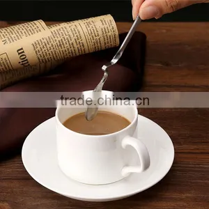 2 Size Stainless Steel Long Spoons for Coffee Soup Creative Coffee Spoon Stir thumbnail-2