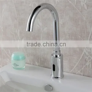 Goose Neck Motion Sensor Faucet Auto Stop Faucet thumbnail-2