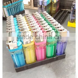 Cheapest Classic Plastic Lighter Transparent Flint Lighter FH-003 With Butane Gas thumbnail-5
