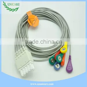 2015 Hot Sale ECG M1673A Snap Type 3 Leadwires ECG Cable thumbnail-4