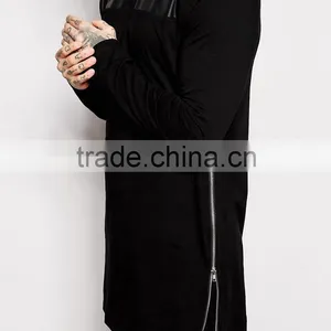 Gold/silver/black Side Zips T-shirt thumbnail-3