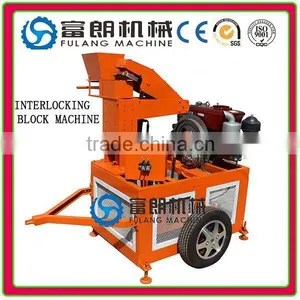 FL1-20 Electric Motor Interlocking Block Making Machine With Car Tire and Tractor thumbnail-1