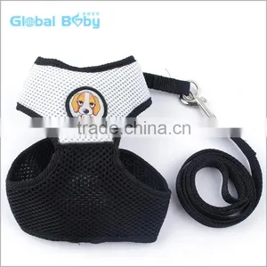 Pet Products Breathable Soft Fabric Full Body Mesh Dog Harness With Leash thumbnail-2