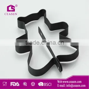 Black Iron Bear Shaped Cake Mould thumbnail-1