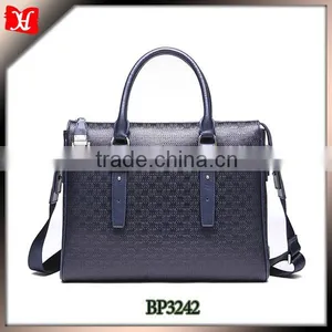 New Brand Braided Briefcase 100% Leather Woven Briefcase thumbnail-1