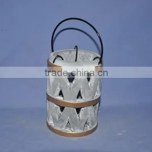 Cement Concrete T-light Holder Latern thumbnail-5