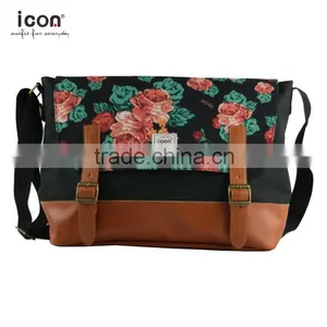 600D Polyester Flower Pattern Shoulder Bag Own Design thumbnail-1