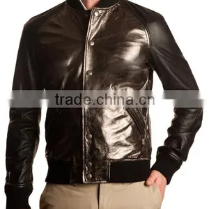 All Leather Varsity Jacket thumbnail-1