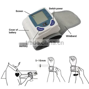 Automatic Digital Wrist Blood Pressure Monitor Heart Beat Rate Pulse Meter thumbnail-4