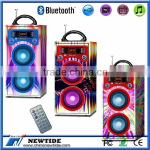 NT-WS001 Trade Assurance Supplier 2.0 CH Wireless Bluetooth Wooden Speaker thumbnail-3