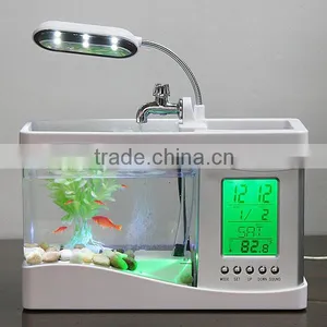 Desktop Usb Mini Fish Tank Aquarium With Running Water thumbnail-6