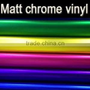 Chrome Matte Vinyl Sticker With Air Free Bubble 1.52*20m Green thumbnail-1