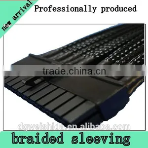 Roll Black PET Braided Expandable Sleeve for Fibre Protection thumbnail-1