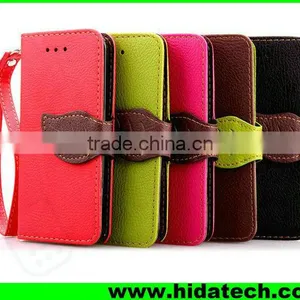 Leaf Shape Flip pu Leather Phone Case for Iphone 6 Iphone 6s Leather Case With Card Holders Wallet Case thumbnail-1