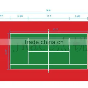 High Wearing Resistance Tennis Court Sports Floor thumbnail-2
