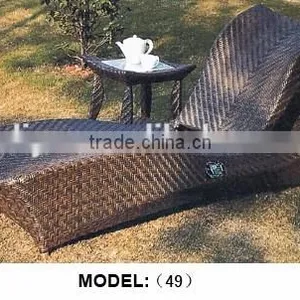 Modern Luxury Outdoor Leisure Rattan/wicker Beach Sun Lounger in the Shape of S thumbnail-5
