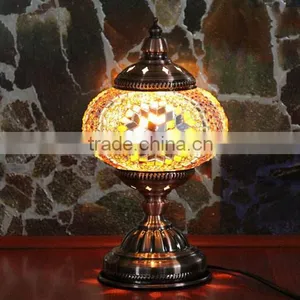 Handmade Turkish Decorative Mosaic Desk Lamp thumbnail-1