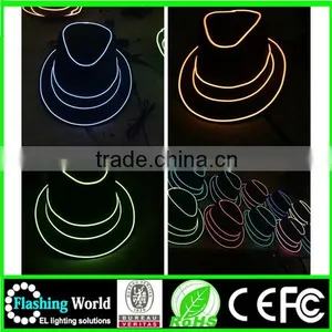 Attractive Designs Neon Embroidery Logo Led Flash Hat thumbnail-5