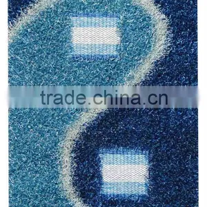 1 Aqua Shaggy Polyster Carpets With Long Pile and Loop Pile thumbnail-1