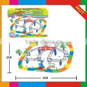 Plastic Toy B/O Railcar With Music and Light/ Railway Toy Set 6401 thumbnail-1