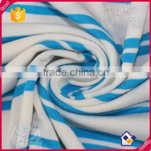 Factory Custom Newest High Quality Stripe Cloth Material Fabric t Shirt Farbic thumbnail-1