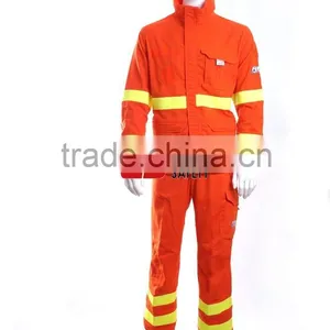 High-Vis Flame Resistant and Antistatic Protective Clothing Jacket & Pants Suitabl for Firefighter thumbnail-3