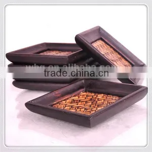 Tea Wooden Table Coasters Customzied Design Hand Carfted Cup Mat thumbnail-3
