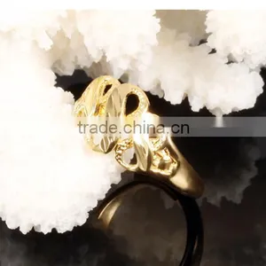 2016 Brass Fashion 18K Gold Plated Jewellery Infinity Symbol Ring thumbnail-6