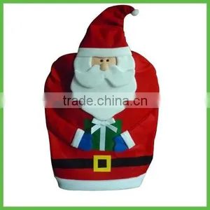Custom Christmas Decorative Santa Claus Felt Dining Chair Back Covers thumbnail-1