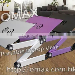 Fashion Adjustable Vented Laptop Table Antique Furniture Aircraft Folding Table OMAX A6 thumbnail-4