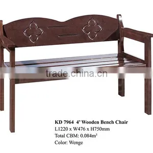 Wooden Long Bench Chair 4' thumbnail-1