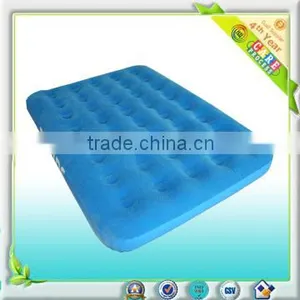 Colorful Inflatable Flocked Queen Size Pvc Air Bed thumbnail-1