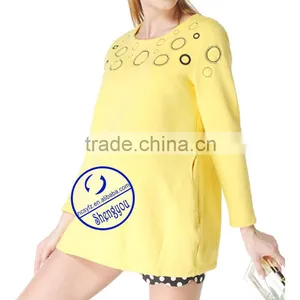 Custom 100% Cotton Embroidered Fleece Maternity's Hoodies & Sweatshirts thumbnail-2