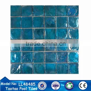 Foshan Tileeasy Company Price for Blue Glass Mosaic Tile in Italian thumbnail-1