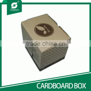 NEW SHAPE BROWN CORRUGATED CARDBOARD PAPER BOX FOR PACKAGING GLASS MUG WITH CLEAR WINDOW thumbnail-3