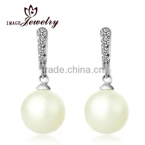 2014 Fashionable Pearl Earring Natural Fresh Water Pearl Earring Designs thumbnail-1