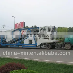 2014 Hot Sale Trailer Type Mobile Concrete Bacthing Plant thumbnail-3