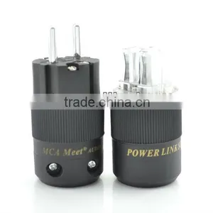 MCA Meet Audio Rhodium Plated Schuko Power Plug thumbnail-1