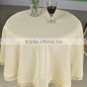PVC Anti-slip Decorative Table Cover,beige Vinyl Tablecloth thumbnail-1