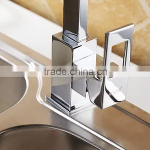 Brass Square Kitchen Mixer/high Grand Faucet thumbnail-3