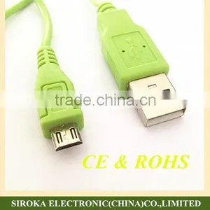 Customized Colors 5pin V8 Micro USB Link Cable Sync Charging Data Cable for Samsung HTC LG thumbnail-1