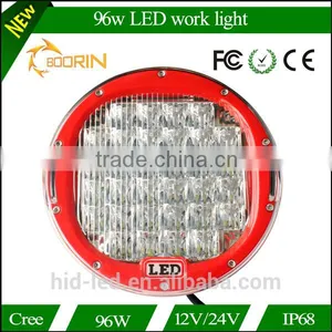 Top Sale Black/ Red Automobile 4x4 Accessories 4wd Offroad 9 Inch 96w Round Led Working Light Led Driving Lights thumbnail-2