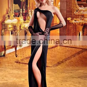 Temptlife Brand Glossy Black Temptation Lingerie Sexy Bodystocking Ecomerce Ladies Black Fishnet Sexy Lingerie Bodystock thumbnail-3