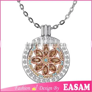 2016 New Design Alternative Crystal Locket Pendant Necklace thumbnail-4