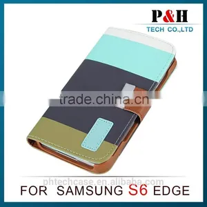 High Qulity With Cheap Price Eco-friendly Leather Case for Samsung Galaxy s6 Leather Case thumbnail-2