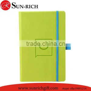 Custom Logo A5 Leather Notebook With Elastic and Ribbon Book thumbnail-3